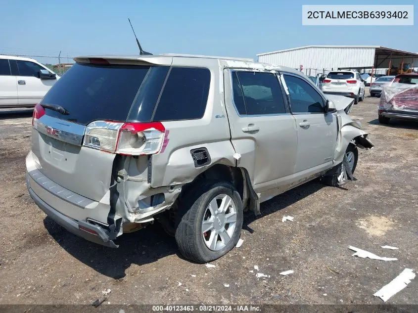 2011 GMC Terrain Sle-1 VIN: 2CTALMEC3B6393402 Lot: 40123463