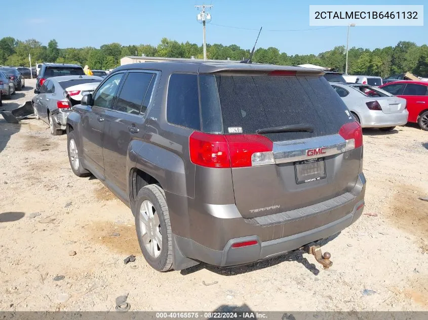 2011 GMC Terrain Sle-1 VIN: 2CTALMEC1B6461132 Lot: 40165575