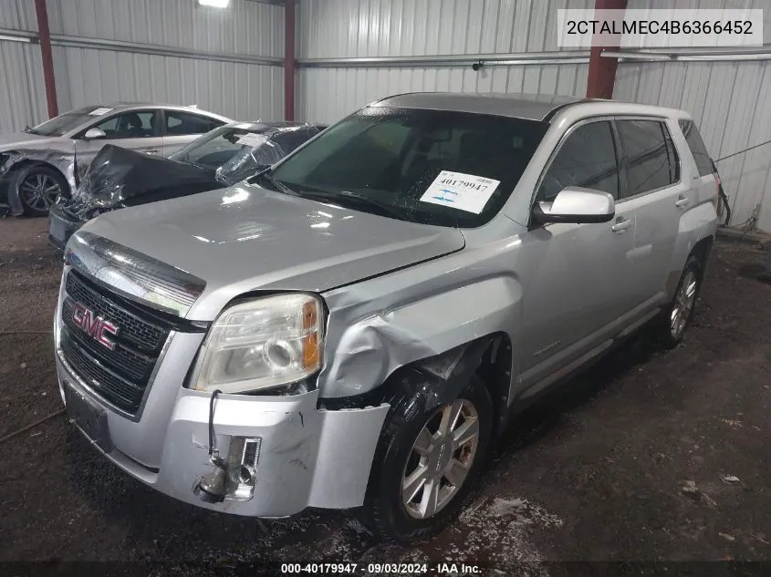 2011 GMC Terrain Sle-1 VIN: 2CTALMEC4B6366452 Lot: 40179947