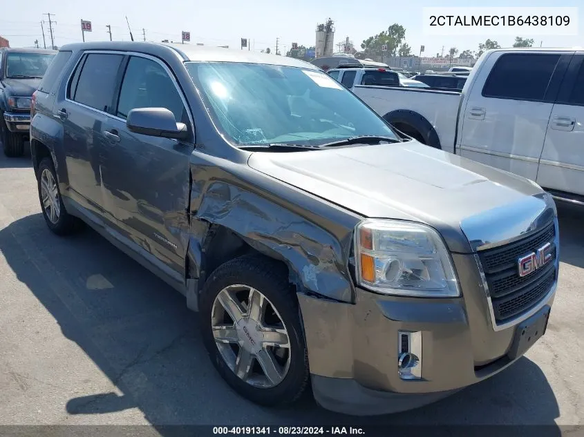 2011 GMC Terrain Sle-1 VIN: 2CTALMEC1B6438109 Lot: 40191341