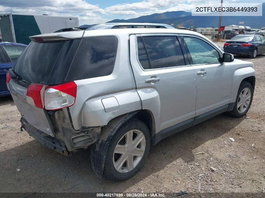 2011 GMC Terrain Slt-2 VIN: 2CTFLXEC3B6449393 Lot: 40217699