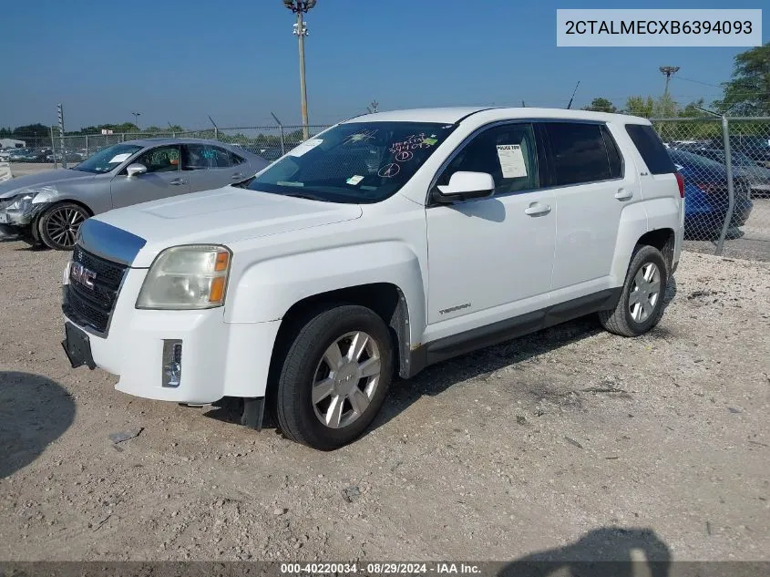 2011 GMC Terrain Sle-1 VIN: 2CTALMECXB6394093 Lot: 40220034