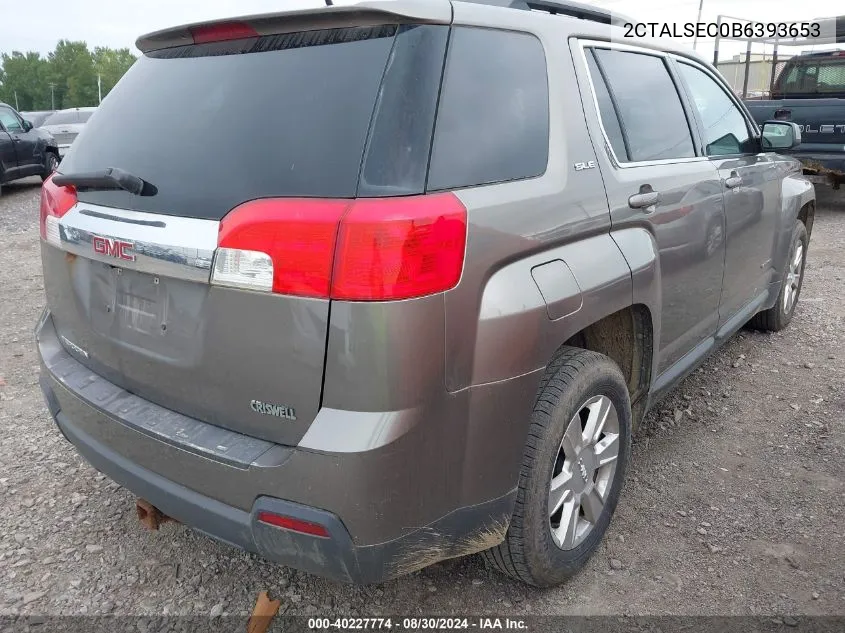 2011 GMC Terrain Sle-2 VIN: 2CTALSEC0B6393653 Lot: 40227774