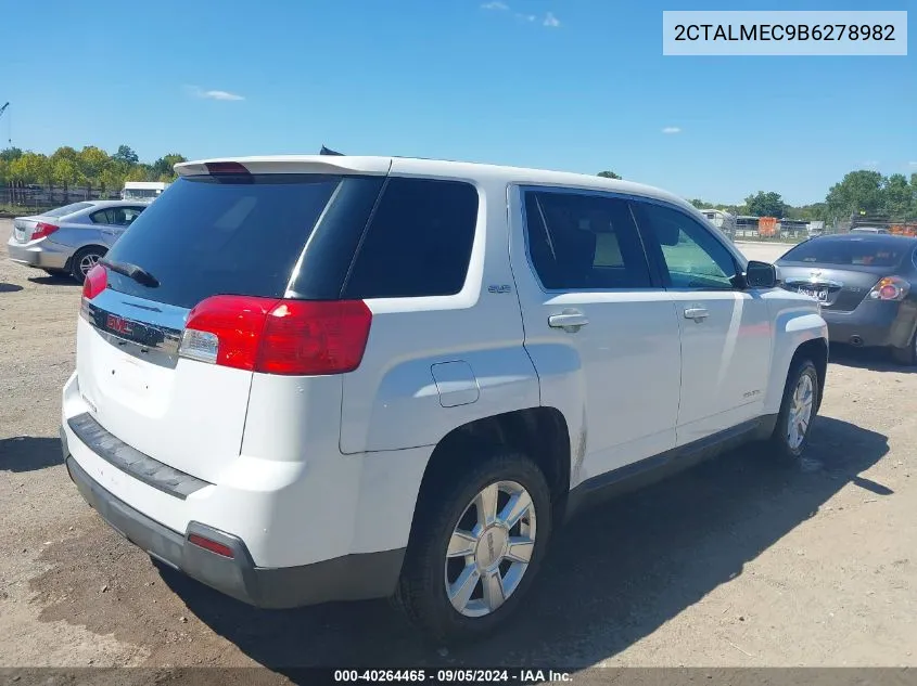 2011 GMC Terrain Sle-1 VIN: 2CTALMEC9B6278982 Lot: 40264465