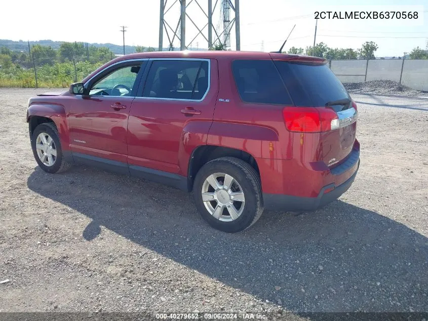 2011 GMC Terrain Sle-1 VIN: 2CTALMECXB6370568 Lot: 40279652