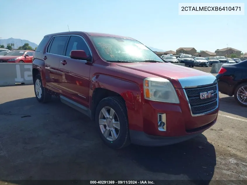 2011 GMC Terrain Sle-1 VIN: 2CTALMECXB6410471 Lot: 40291369