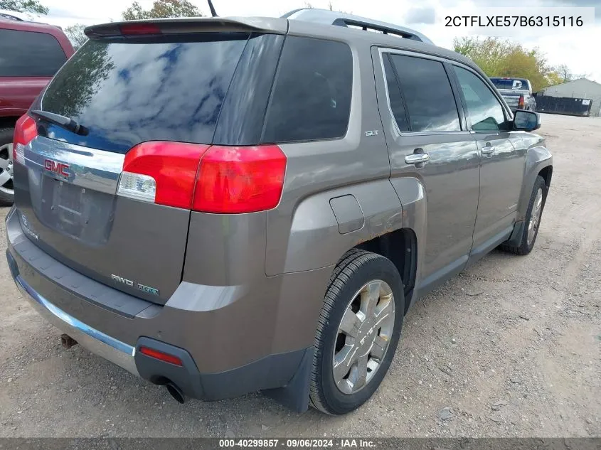 2011 GMC Terrain Slt-2 VIN: 2CTFLXE57B6315116 Lot: 40299857