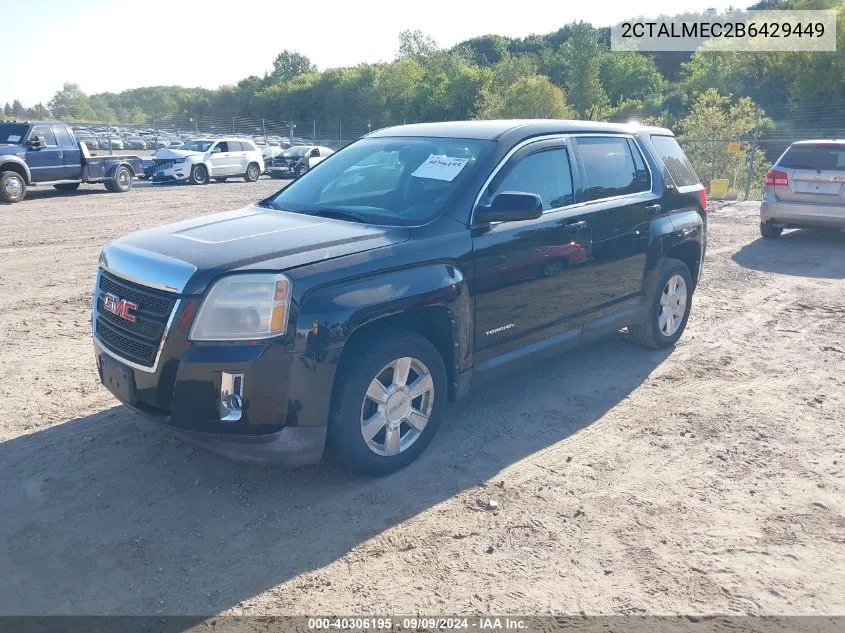 2011 GMC Terrain Sle-1 VIN: 2CTALMEC2B6429449 Lot: 40306195