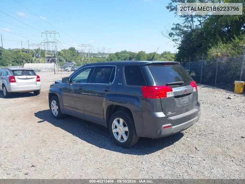 2011 GMC Terrain Sle-1 VIN: 2CTALMEC1B6223796 Lot: 40313404