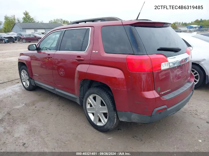 2011 GMC Terrain Sle-2 VIN: 2CTFLTEC4B6319485 Lot: 40321451