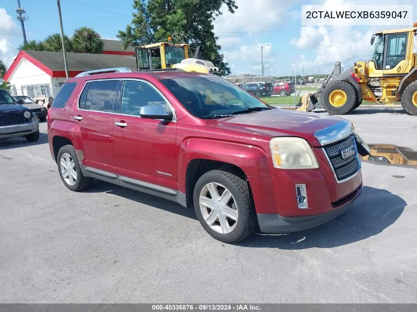 2011 GMC Terrain Slt VIN: 2CTALWECXB6359047 Lot: 40336876