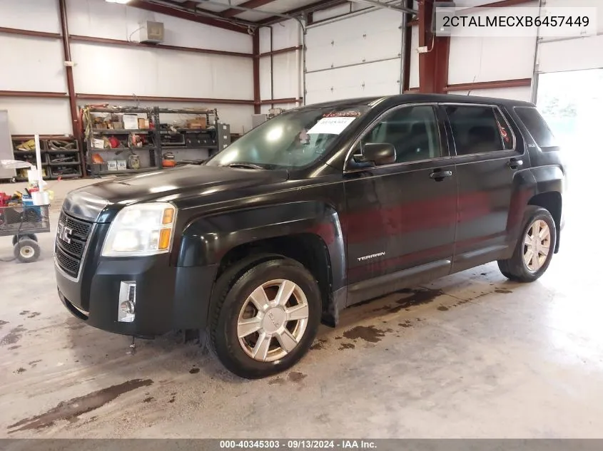 2011 GMC Terrain Sle-1 VIN: 2CTALMECXB6457449 Lot: 40345303