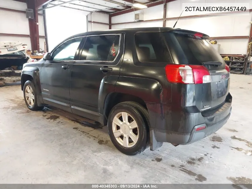 2011 GMC Terrain Sle-1 VIN: 2CTALMECXB6457449 Lot: 40345303