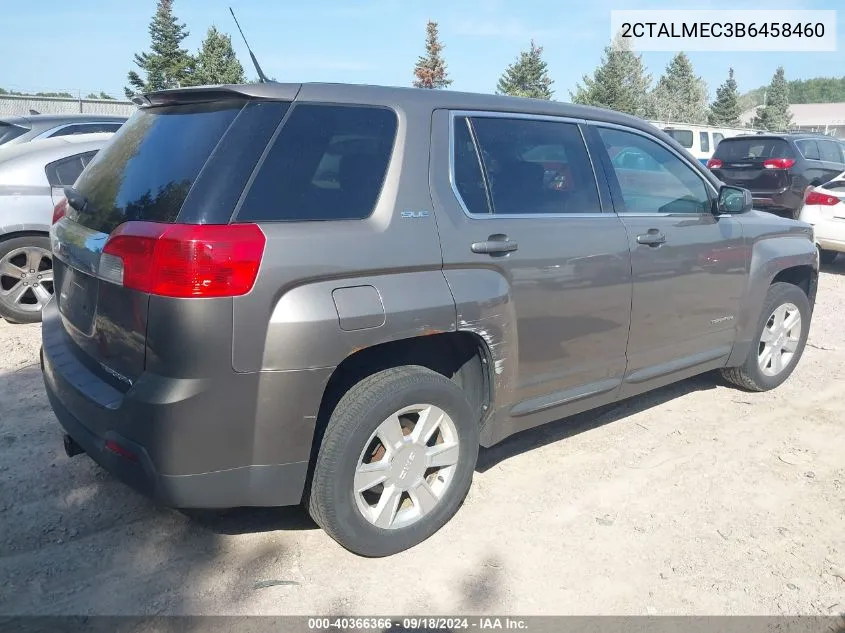 2011 GMC Terrain Sle-1 VIN: 2CTALMEC3B6458460 Lot: 40366366