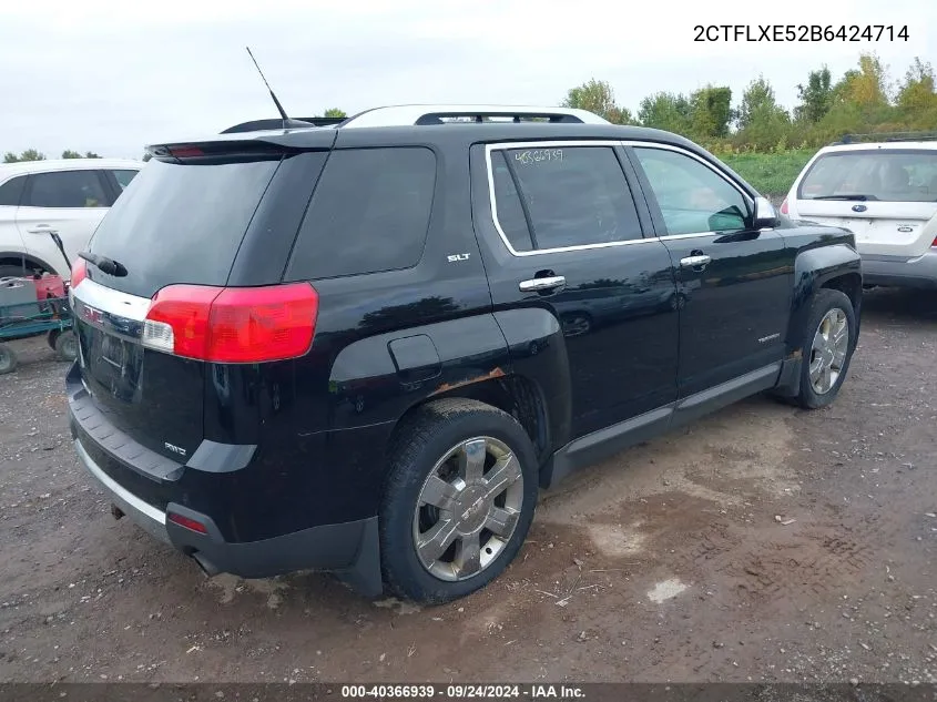 2011 GMC Terrain Slt VIN: 2CTFLXE52B6424714 Lot: 40366939