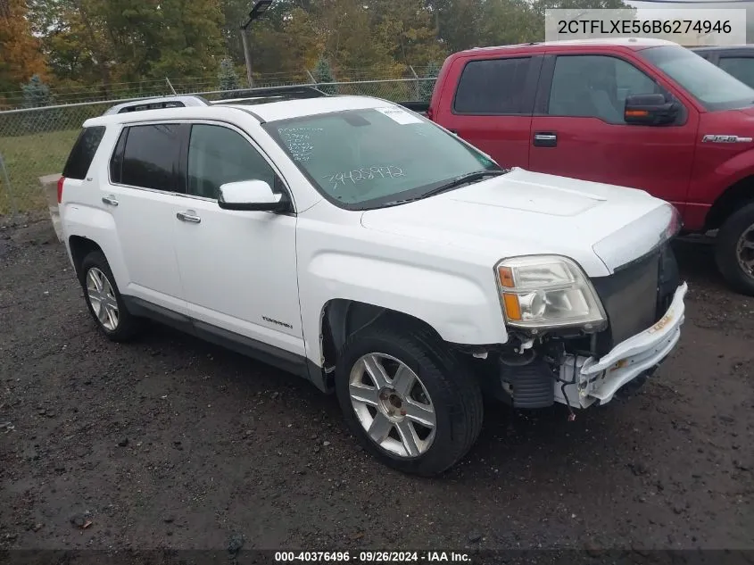 2011 GMC Terrain Slt-2 VIN: 2CTFLXE56B6274946 Lot: 40376496