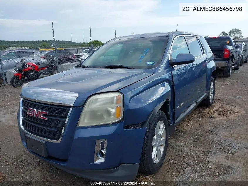 2011 GMC Terrain Sle-1 VIN: 2CTALMEC8B6456798 Lot: 40396711