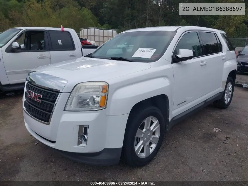 2011 GMC Terrain Sle-1 VIN: 2CTALMEC1B6388697 Lot: 40409986