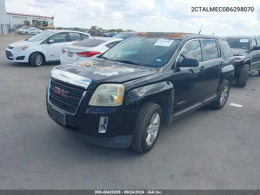 2011 GMC Terrain Sle-1 VIN: 2CTALMEC0B6298070 Lot: 40425209