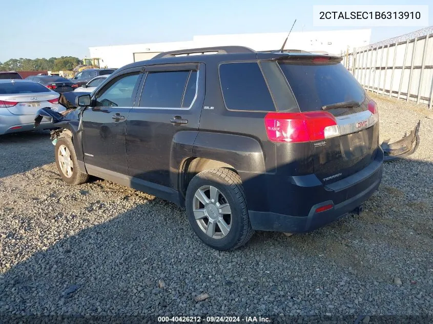 2011 GMC Terrain Sle VIN: 2CTALSEC1B6313910 Lot: 40426212