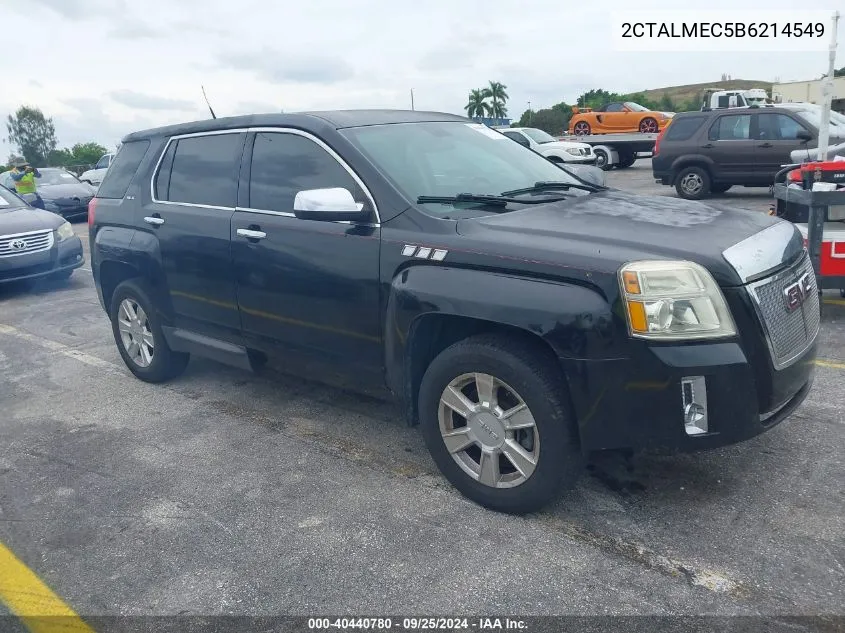 2011 GMC Terrain Sle-1 VIN: 2CTALMEC5B6214549 Lot: 40440780