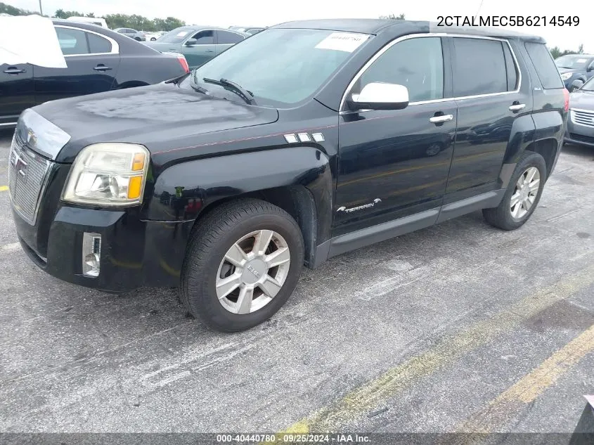 2011 GMC Terrain Sle-1 VIN: 2CTALMEC5B6214549 Lot: 40440780