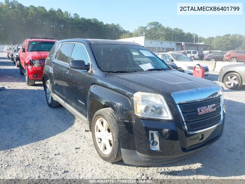 2011 GMC Terrain Sle VIN: 2CTALMECXB6401799 Lot: 40523779