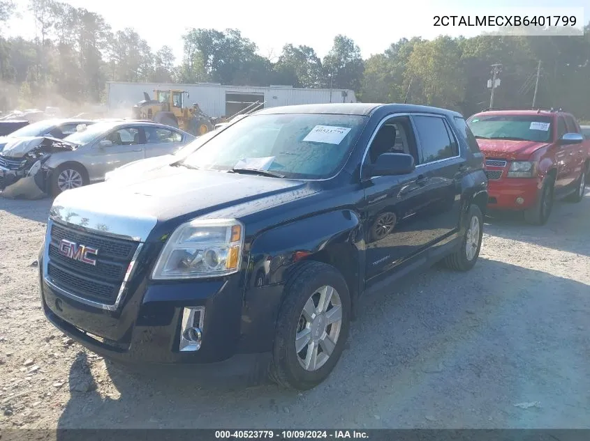 2011 GMC Terrain Sle VIN: 2CTALMECXB6401799 Lot: 40523779