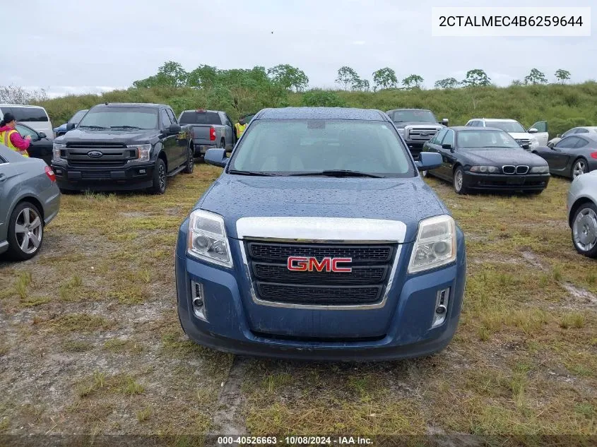 2011 GMC Terrain Sle-1 VIN: 2CTALMEC4B6259644 Lot: 40526663