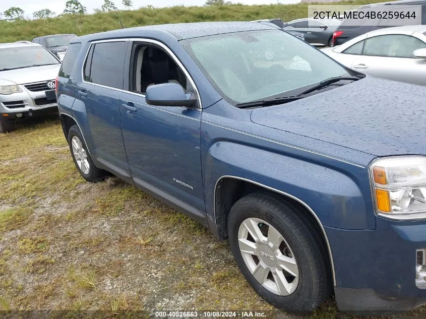 2011 GMC Terrain Sle-1 VIN: 2CTALMEC4B6259644 Lot: 40526663