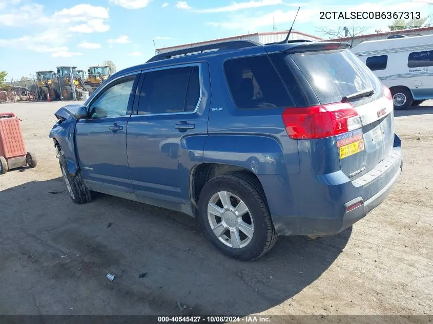 2011 GMC Terrain Sle-2 VIN: 2CTALSEC0B6367313 Lot: 40545427