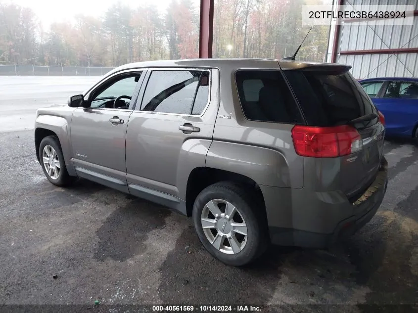 2011 GMC Terrain Sle VIN: 2CTFLREC3B6438924 Lot: 40561569