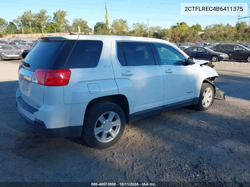 2011 GMC Terrain Sle VIN: 2CTFLREC4B6411375 Lot: 40573808