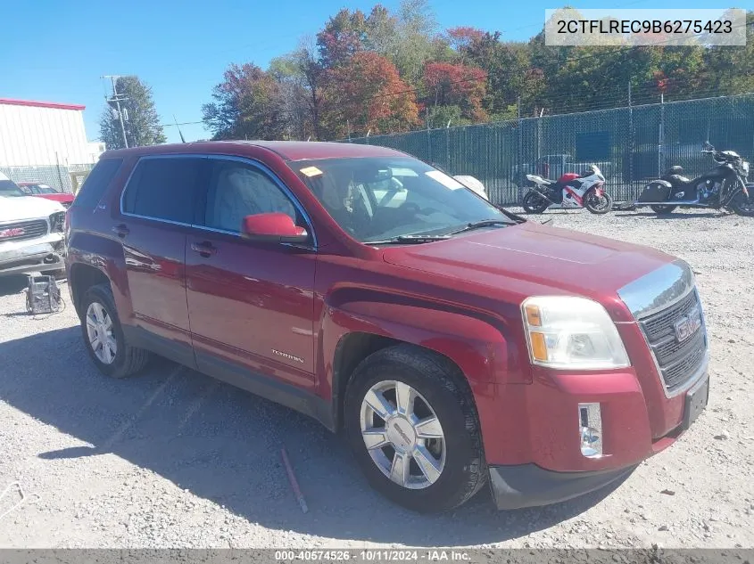 2011 GMC Terrain Sle-1 VIN: 2CTFLREC9B6275423 Lot: 40574526