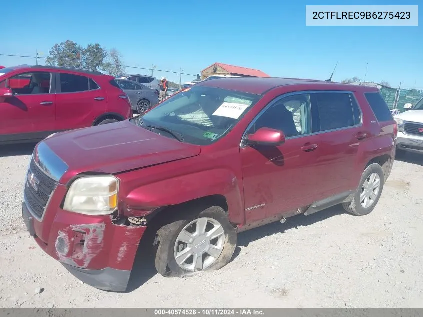 2011 GMC Terrain Sle-1 VIN: 2CTFLREC9B6275423 Lot: 40574526