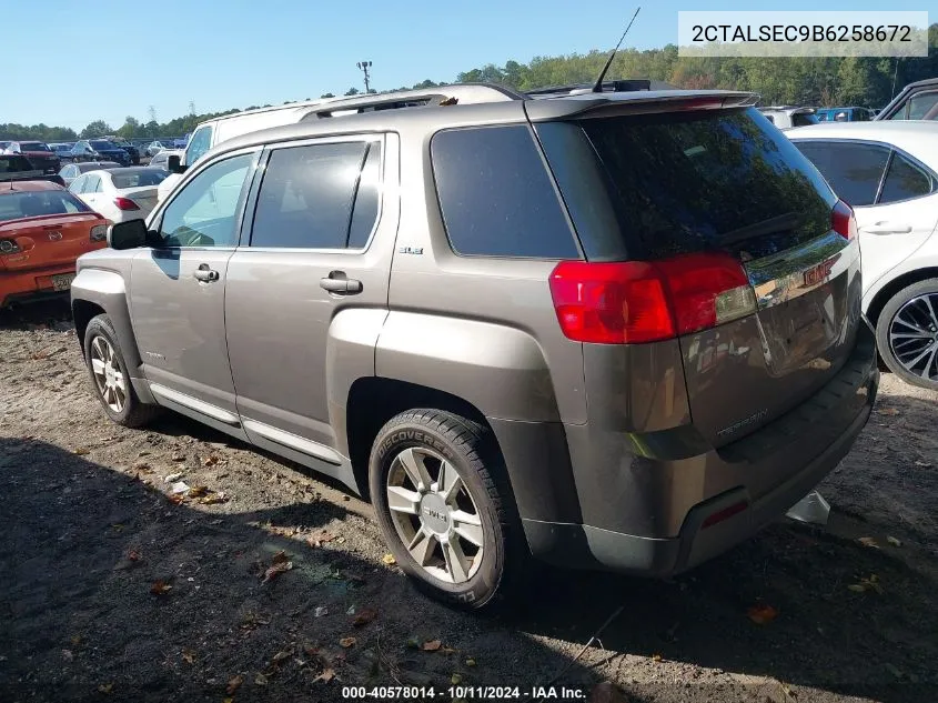 2011 GMC Terrain Sle-2 VIN: 2CTALSEC9B6258672 Lot: 40578014