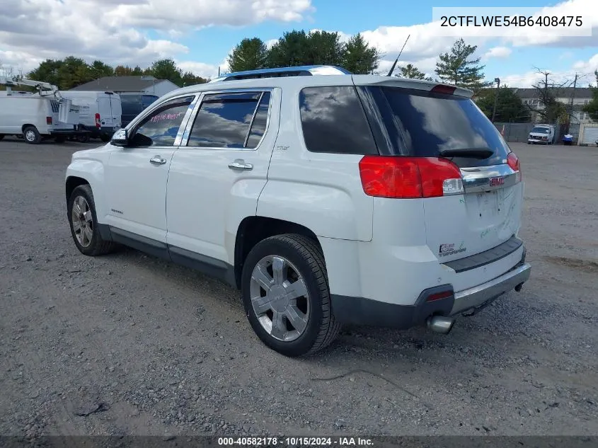 2011 GMC Terrain Slt-2 VIN: 2CTFLWE54B6408475 Lot: 40582178