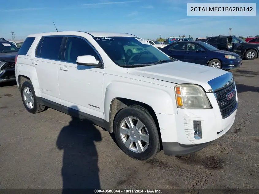 2011 GMC Terrain Sle VIN: 2CTALMEC1B6206142 Lot: 40586844