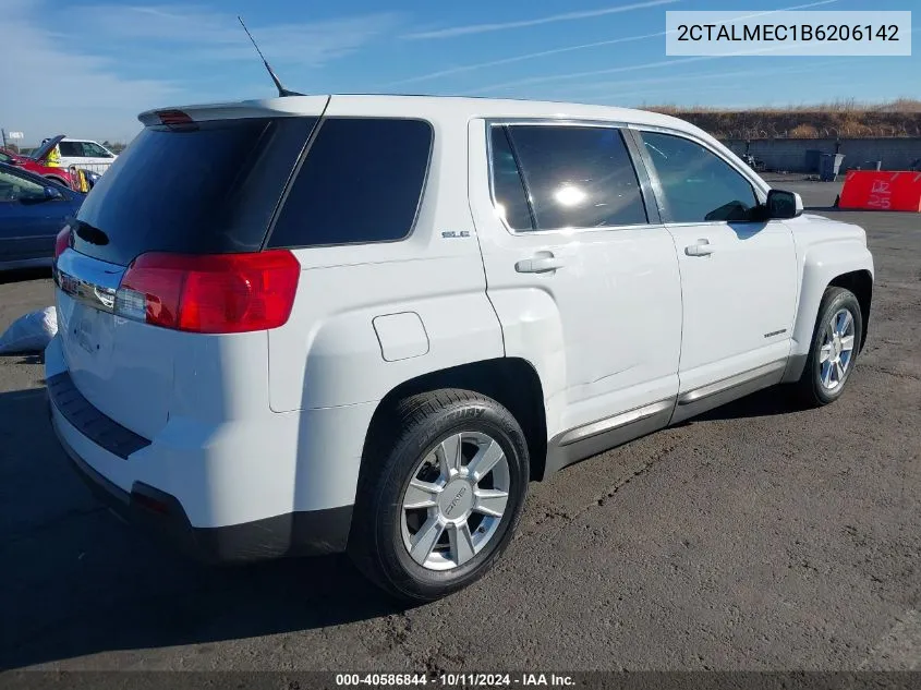 2011 GMC Terrain Sle VIN: 2CTALMEC1B6206142 Lot: 40586844