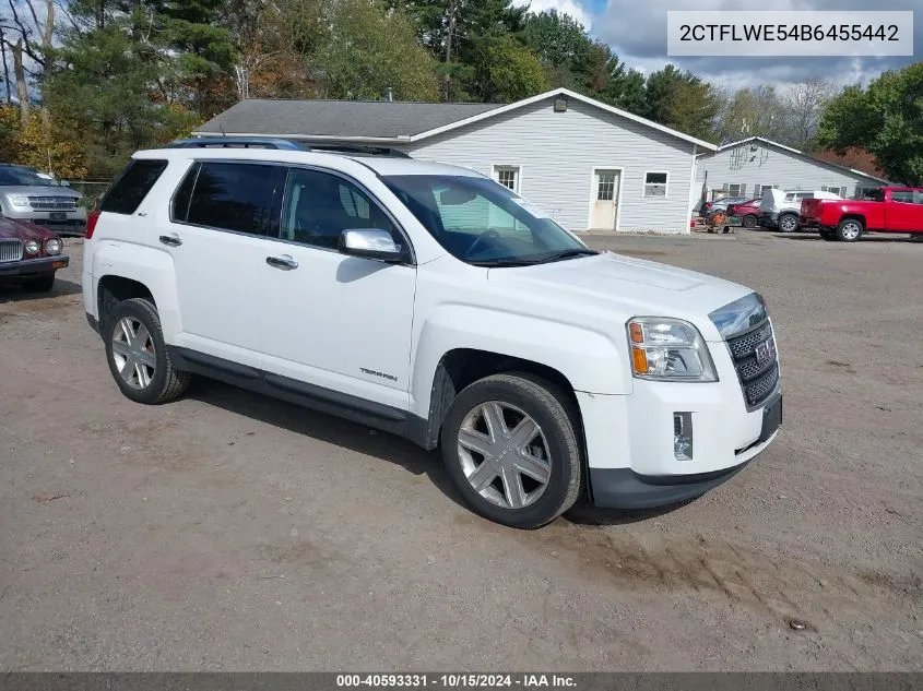 2011 GMC Terrain Slt-2 VIN: 2CTFLWE54B6455442 Lot: 40593331