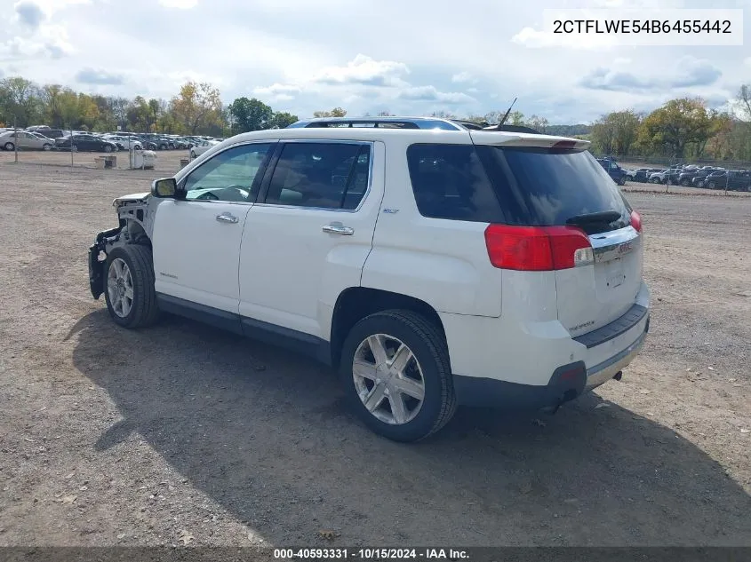 2011 GMC Terrain Slt-2 VIN: 2CTFLWE54B6455442 Lot: 40593331