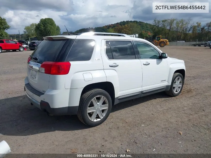 2011 GMC Terrain Slt-2 VIN: 2CTFLWE54B6455442 Lot: 40593331