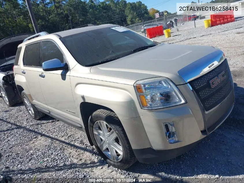 2011 GMC Terrain Slt-2 VIN: 2CTALWEC1B6258415 Lot: 40621908