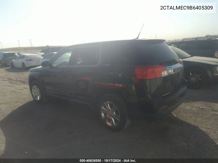 2011 GMC Terrain Sle-1 VIN: 2CTALMEC9B6405309 Lot: 40638550