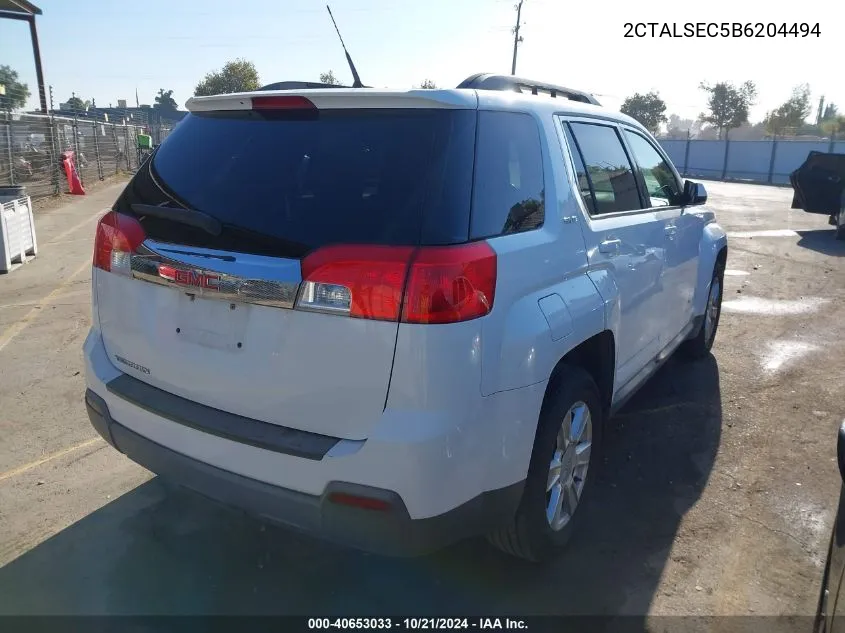 2011 GMC Terrain Sle-2 VIN: 2CTALSEC5B6204494 Lot: 40653033