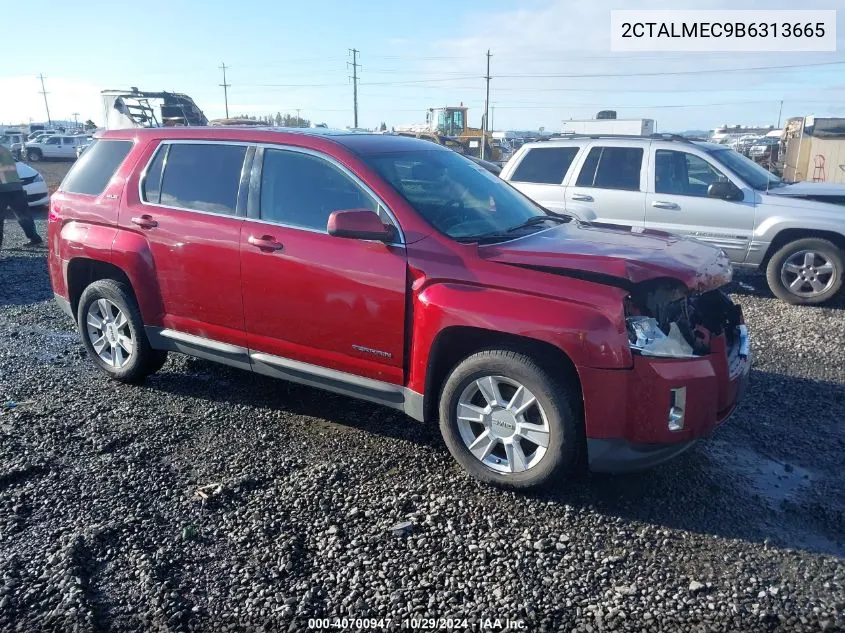 2011 GMC Terrain Sle-1 VIN: 2CTALMEC9B6313665 Lot: 40700947