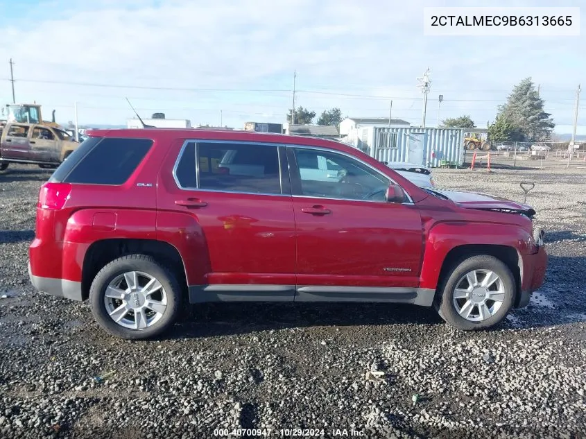 2011 GMC Terrain Sle-1 VIN: 2CTALMEC9B6313665 Lot: 40700947