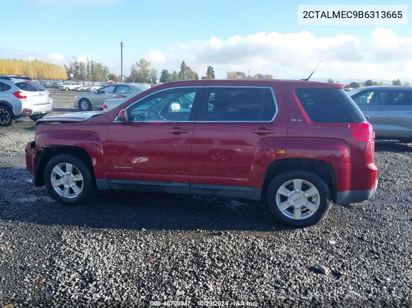 2011 GMC Terrain Sle-1 VIN: 2CTALMEC9B6313665 Lot: 40700947