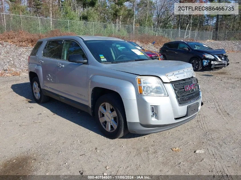 2011 GMC Terrain Sle-1 VIN: 2CTFLREC8B6466735 Lot: 40754501