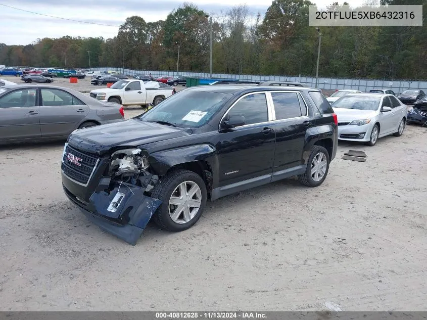 2011 GMC Terrain Slt-1 VIN: 2CTFLUE5XB6432316 Lot: 40812628